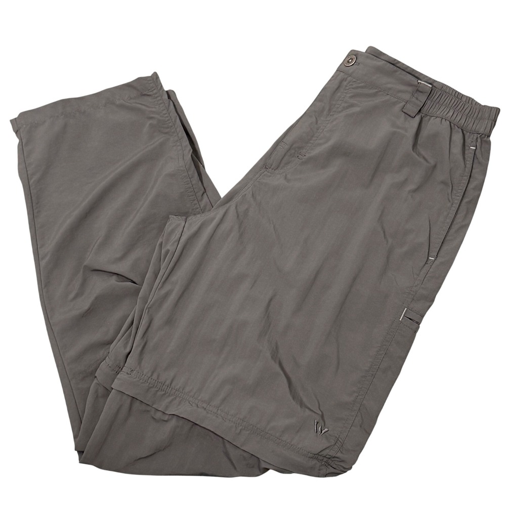 White Sierra Sierra Point Convertible Hiking Pants L 32" Inseam Zip Off Nylon